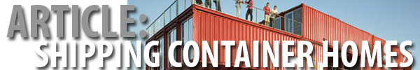 SHIPPING CONTAINER HOMES