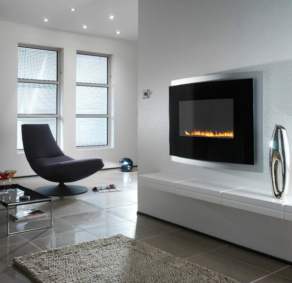 Modern-wall-mounted-fireplace
