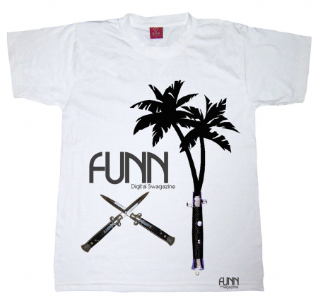 switchblade palmtree black on white